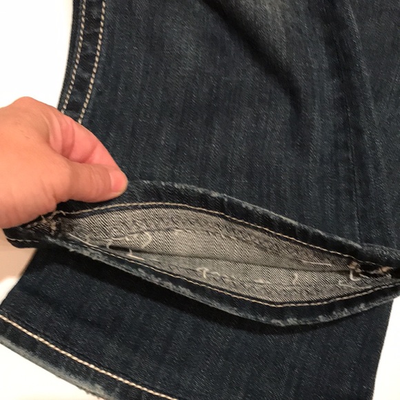 Miss me jeans boot cut hemmed short bling pockets sequins 29 - Picture 9 of 13